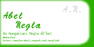 abel megla business card